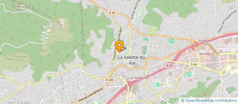 localisation de l'entreprise ASSOCIATION SPORTIVE DU COLLEGE ALPHONSE DAUDET  LA VALETTE-DU-VAR