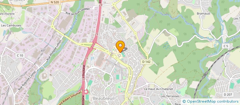 localisation de l'entreprise ASSOCIATION SPORTIVE DU COLLEGE ANATOLE FRANCE à LIMOGES