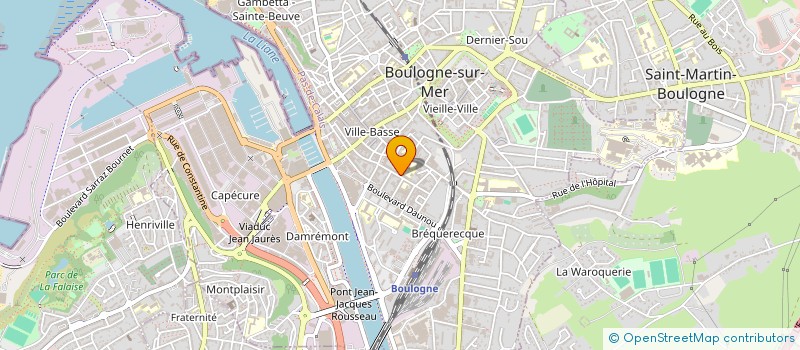 localisation de l'entreprise ASSOCIATION SPORTIVE DU COLLEGE ANGELLIER à BOULOGNE SUR MER