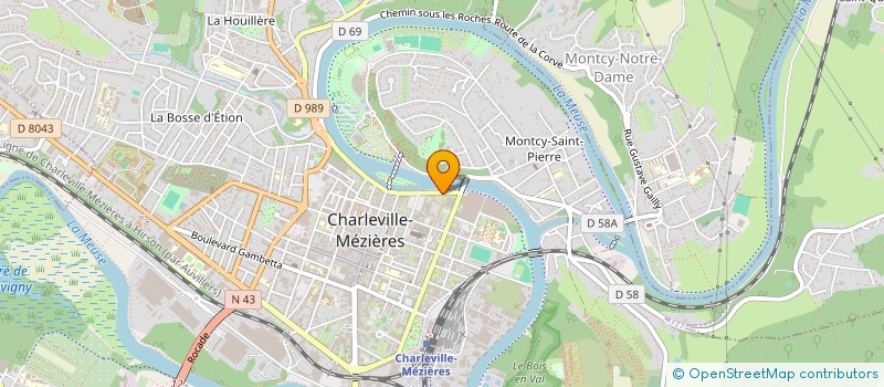 localisation de l'entreprise ASSOCIATION SPORTIVE DU COLLEGE ARTHUR RIMBAUD  CHARLEVILLE-MEZIERES