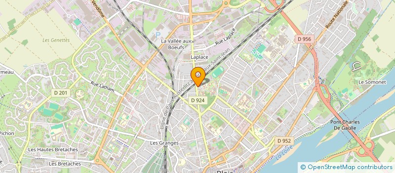 localisation de l'entreprise ASSOCIATION SPORTIVE DU COLLEGE AUGUSTIN-THIERRY  BLOIS