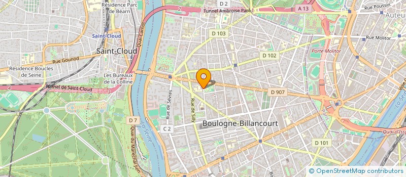 localisation de l'entreprise ASSOCIATION SPORTIVE DU COLLEGE BARTHOLDI à BOULOGNE-BILLANCOURT