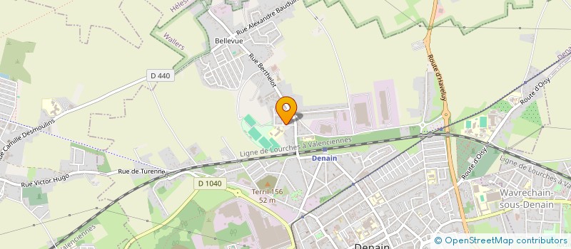 localisation de l'entreprise ASSOCIATION SPORTIVE DU COLLEGE BAYARD DE DENAIN  DENAIN