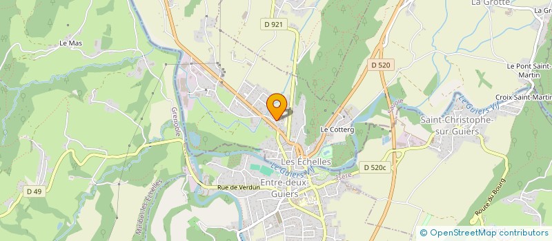 localisation de l'entreprise ASSOCIATION SPORTIVE DU COLLEGE BEATRICE DE SAVOIE - LES ECHELLES  LES ECHELLES