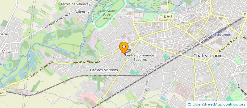 localisation de l'entreprise ASSOCIATION SPORTIVE DU COLLEGE BEAULIEU à CHATEAUROUX