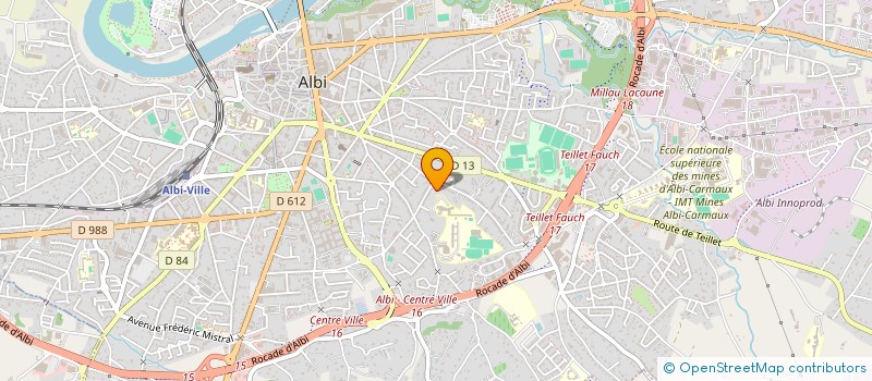 localisation de l'entreprise ASSOCIATION SPORTIVE DU COLLEGE BELLEVUE à ALBI