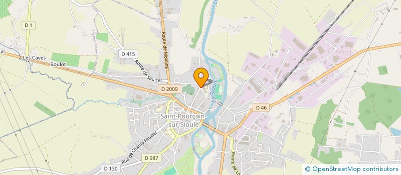 localisation de l'entreprise ASSOCIATION SPORTIVE DU COLLEGE BLAISE DE VIGENERE  SAINT-POURCAIN-SUR-SIOULE