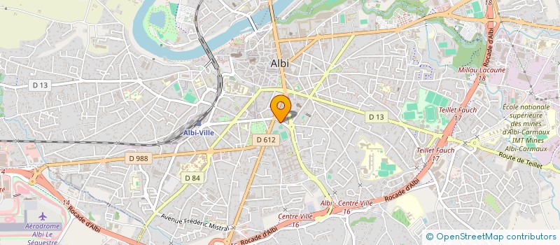 localisation de l'entreprise ASSOCIATION SPORTIVE DU COLLEGE BON SAUVEUR à ALBI