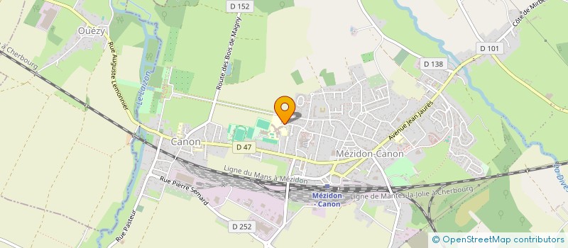 localisation de l'entreprise ASSOCIATION SPORTIVE DU COLLEGE BORIS VIAN  MEZIDON VALLEE D'AUGE