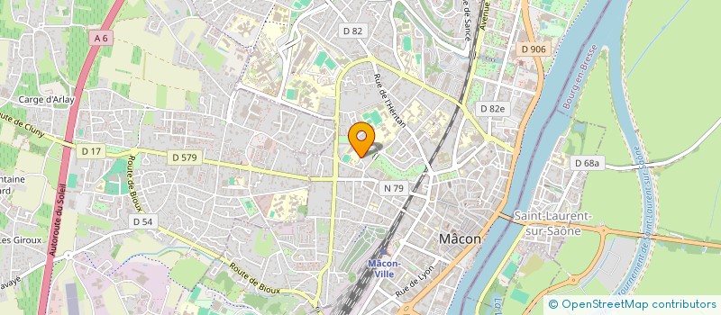 localisation de l'entreprise ASSOCIATION SPORTIVE DU COLLEGE BREART à MACON