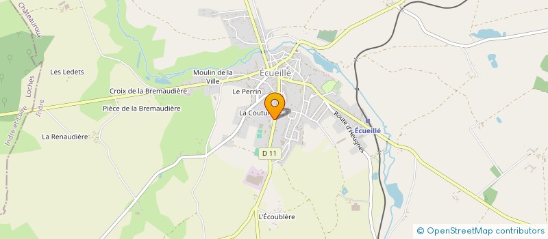localisation de l'entreprise ASSOCIATION SPORTIVE DU COLLEGE CALMETTE ET GUERIN à ECUEILLE