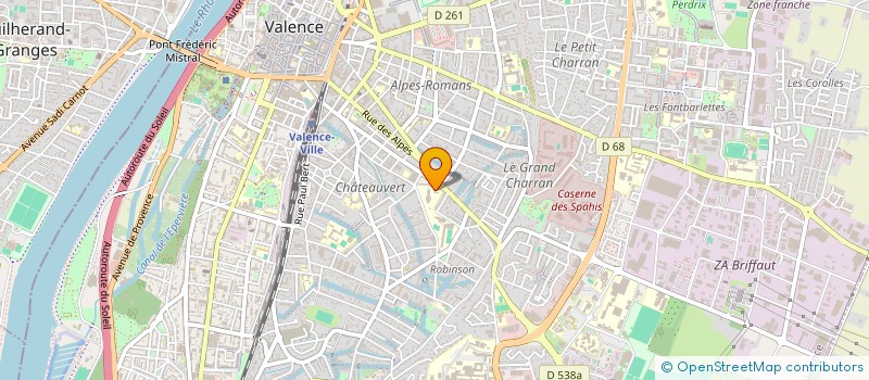 localisation de l'entreprise ASSOCIATION SPORTIVE DU COLLEGE CAMILLE-VERNET  VALENCE