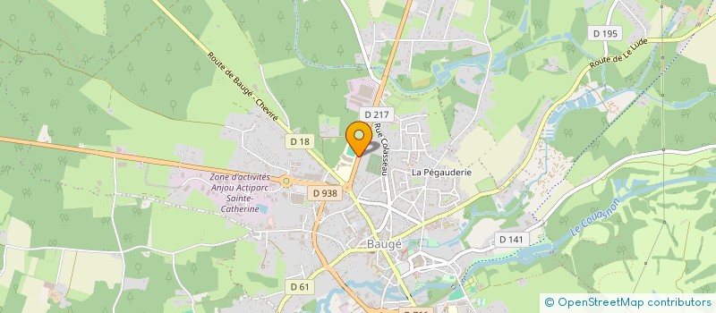 localisation de l'entreprise ASSOCIATION SPORTIVE DU COLLEGE CHATEAUCOIN DE BAUGE  BAUGE-EN-ANJOU