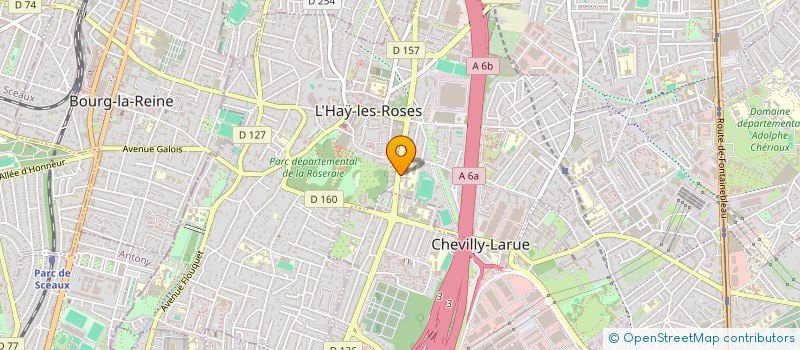 localisation de l'entreprise ASSOCIATION SPORTIVE DU COLLEGE CHEVREUL  L'HAY-LES-ROSES