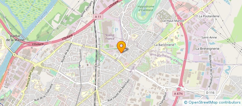 localisation de l'entreprise ASSOCIATION SPORTIVE DU COLLEGE CLAUDE  DEBUSSY à ANGERS