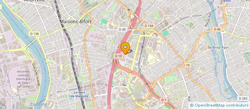 localisation de l'entreprise ASSOCIATION SPORTIVE DU COLLEGE CLEMENT GUYARD  CRETEIL