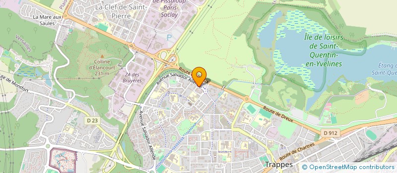 localisation de l'entreprise ASSOCIATION SPORTIVE DU COLLEGE COURBET  TRAPPES