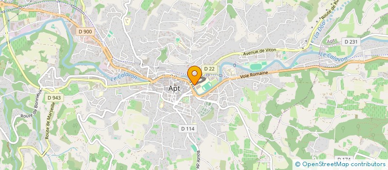 localisation de l'entreprise ASSOCIATION SPORTIVE DU COLLEGE D'APT  APT