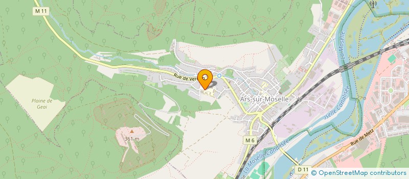 localisation de l'entreprise ASSOCIATION SPORTIVE DU COLLEGE D' ARS  ARS-SUR-MOSELLE