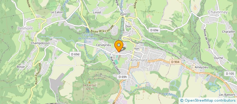 localisation de l'entreprise ASSOCIATION SPORTIVE DU COLLEGE D'ARTEMARE  ARTEMARE