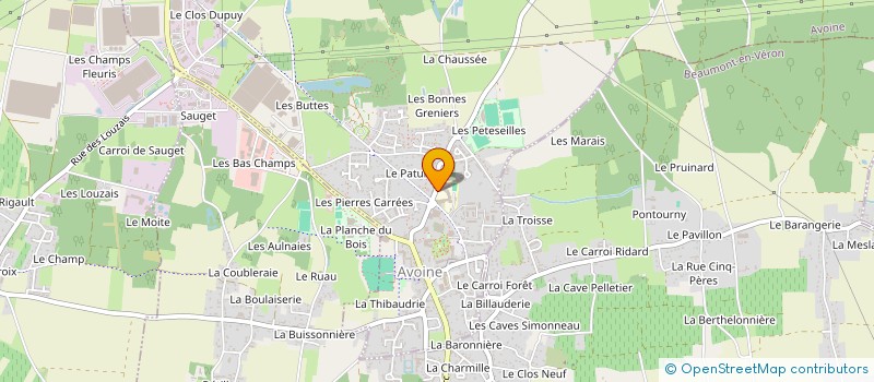 localisation de l'entreprise ASSOCIATION SPORTIVE DU COLLEGE D'AVOINE à AVOINE