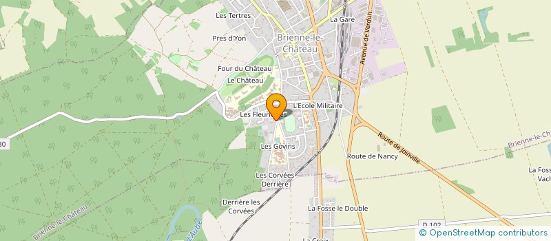 localisation de l'entreprise ASSOCIATION SPORTIVE DU COLLEGE D'ENSEIGNEMENT GENERAL DE BRIENNE LE CHATEAU  BRIENNE-LE-CHATEAU