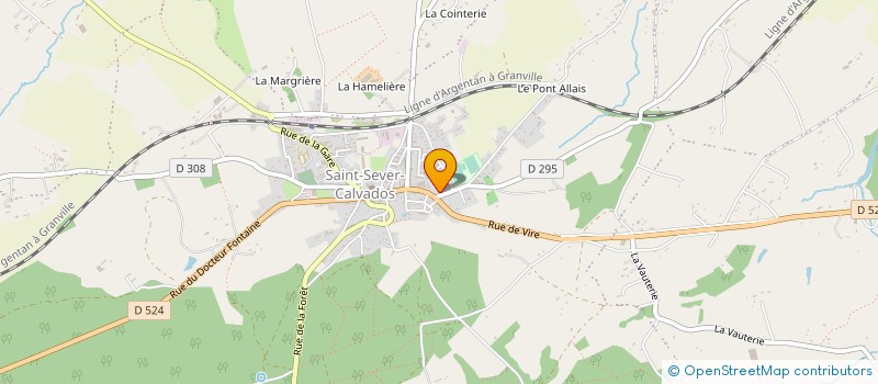 localisation de l'entreprise ASSOCIATION SPORTIVE DU COLLEGE D ENSEIGNEMENT GENERAL DE SAINT SEVER  NOUES DE SIENNE