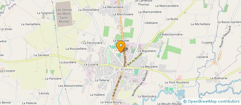 localisation de l'entreprise ASSOCIATION SPORTIVE DU COLLEGE D ENSEIGNEMENT SECONDAIRE DE BRECEY  BRECEY