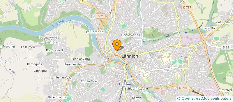 localisation de l'entreprise ASSOCIATION SPORTIVE DU COLLEGE D'ENSEIGNEMENT SECONDAIRE MIXTE DE LANNION à LANNION