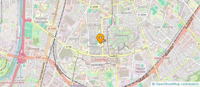 localisation de l'entreprise ASSOCIATION SPORTIVE DU COLLEGE D'ENSEIGNEMENT SECONDAIRE OLYMPIQUE  GRENOBLE