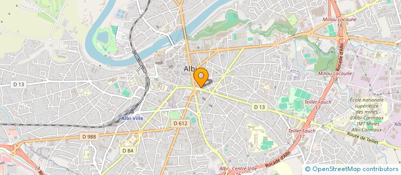 localisation de l'entreprise ASSOCIATION SPORTIVE DU COLLEGE D'ENSEIGNEMENT SECONDAIRE SAINT ANTOINE-ALBI à ALBI