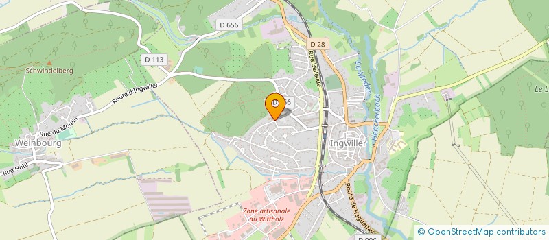 localisation de l'entreprise ASSOCIATION SPORTIVE DU COLLEGE D'INGWILLER  INGWILLER