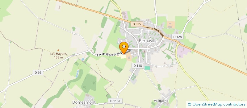 localisation de l'entreprise ASSOCIATION SPORTIVE DU COLLEGE DE BERNANVILLE  BERNAVILLE