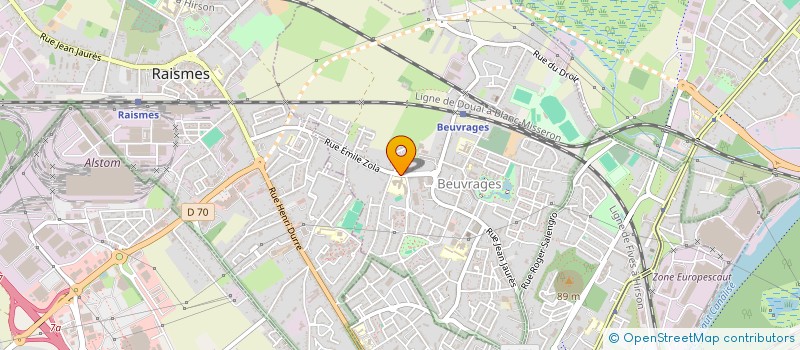 localisation de l'entreprise ASSOCIATION SPORTIVE DU COLLEGE DE BEUVRAGES  BEUVRAGES