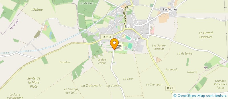 localisation de l'entreprise ASSOCIATION SPORTIVE DU COLLEGE DE BU à BU