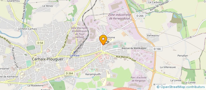 localisation de l'entreprise ASSOCIATION SPORTIVE DU COLLEGE DE CARHAIX à CARHAIX-PLOUGUER