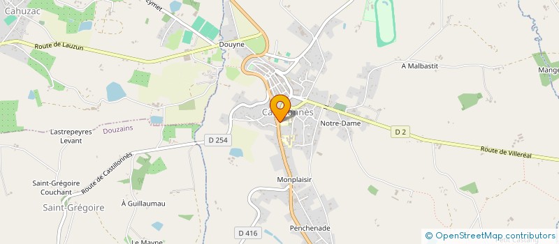 localisation de l'entreprise ASSOCIATION SPORTIVE DU COLLEGE DE CASTILLONNES  CASTILLONNES