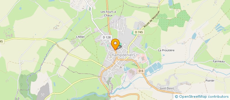 localisation de l'entreprise ASSOCIATION SPORTIVE DU COLLEGE DE CHAMPDENIERS  CHAMPDENIERS