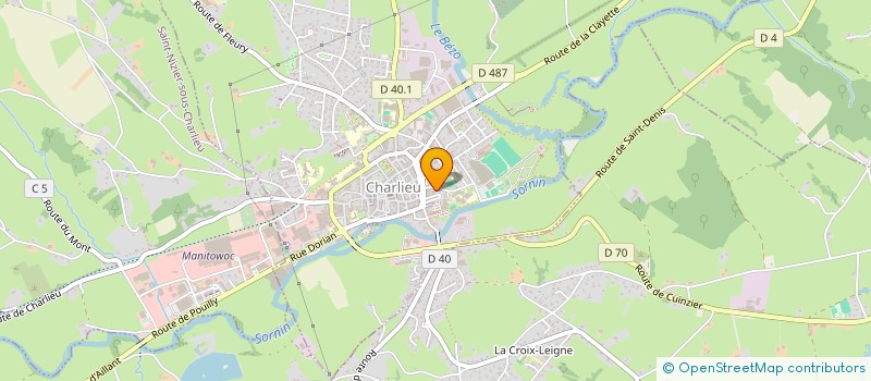 localisation de l'entreprise ASSOCIATION SPORTIVE DU COLLEGE DE CHARLIEU  CHARLIEU