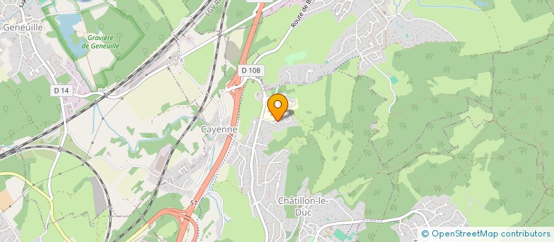 localisation de l'entreprise ASSOCIATION SPORTIVE DU COLLEGE DE CHATILLON LE DUC  CHATILLON-LE-DUC