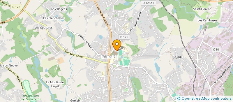 localisation de l'entreprise ASSOCIATION SPORTIVE DU COLLEGE DE COUZEIX  COUZEIX