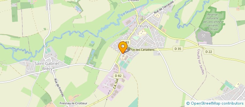 localisation de l'entreprise ASSOCIATION SPORTIVE DU COLLEGE DE CREULLY  CREULLY SUR SEULLES