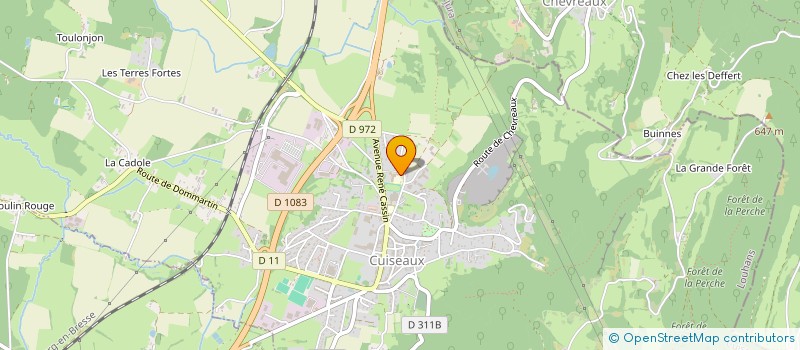 localisation de l'entreprise ASSOCIATION SPORTIVE DU COLLEGE DE CUISEAUX  CUISEAUX