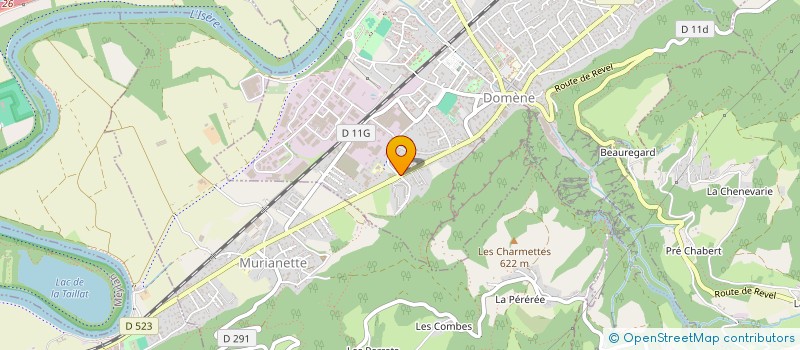 localisation de l'entreprise ASSOCIATION SPORTIVE DU COLLEGE DE DOMENE  DOMENE