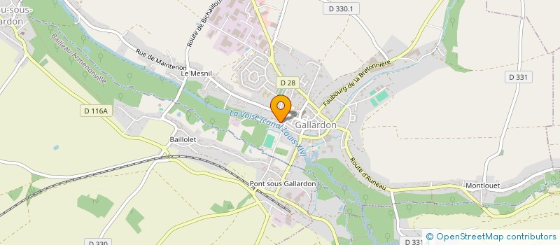 localisation de l'entreprise ASSOCIATION SPORTIVE DU COLLEGE DE GALLARDON à GALLARDON