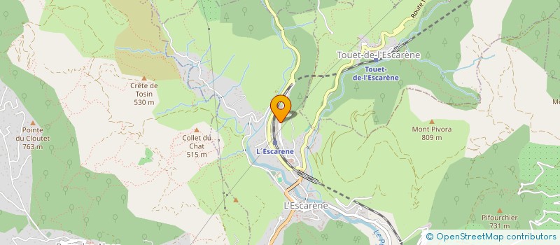 localisation de l'entreprise ASSOCIATION SPORTIVE DU COLLEGE DE L'ESCARENE  L'ESCARENE