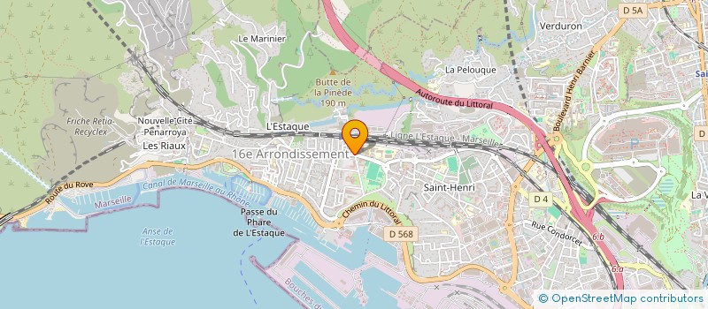 localisation de l'entreprise ASSOCIATION SPORTIVE DU COLLEGE DE L'ESTAQUE à MARSEILLE
