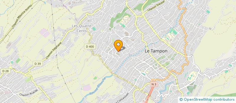 localisation de l'entreprise ASSOCIATION SPORTIVE DU COLLEGE DE LA CHATOIRE  LE TAMPON