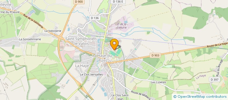 localisation de l'entreprise ASSOCIATION SPORTIVE DU COLLEGE DE LA HAYE-DU-PUITS  LA HAYE