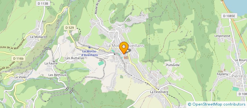 localisation de l'entreprise ASSOCIATION SPORTIVE DU COLLEGE DE LA MOTTE D'AVEILLANS  LA MOTTE-D'AVEILLANS